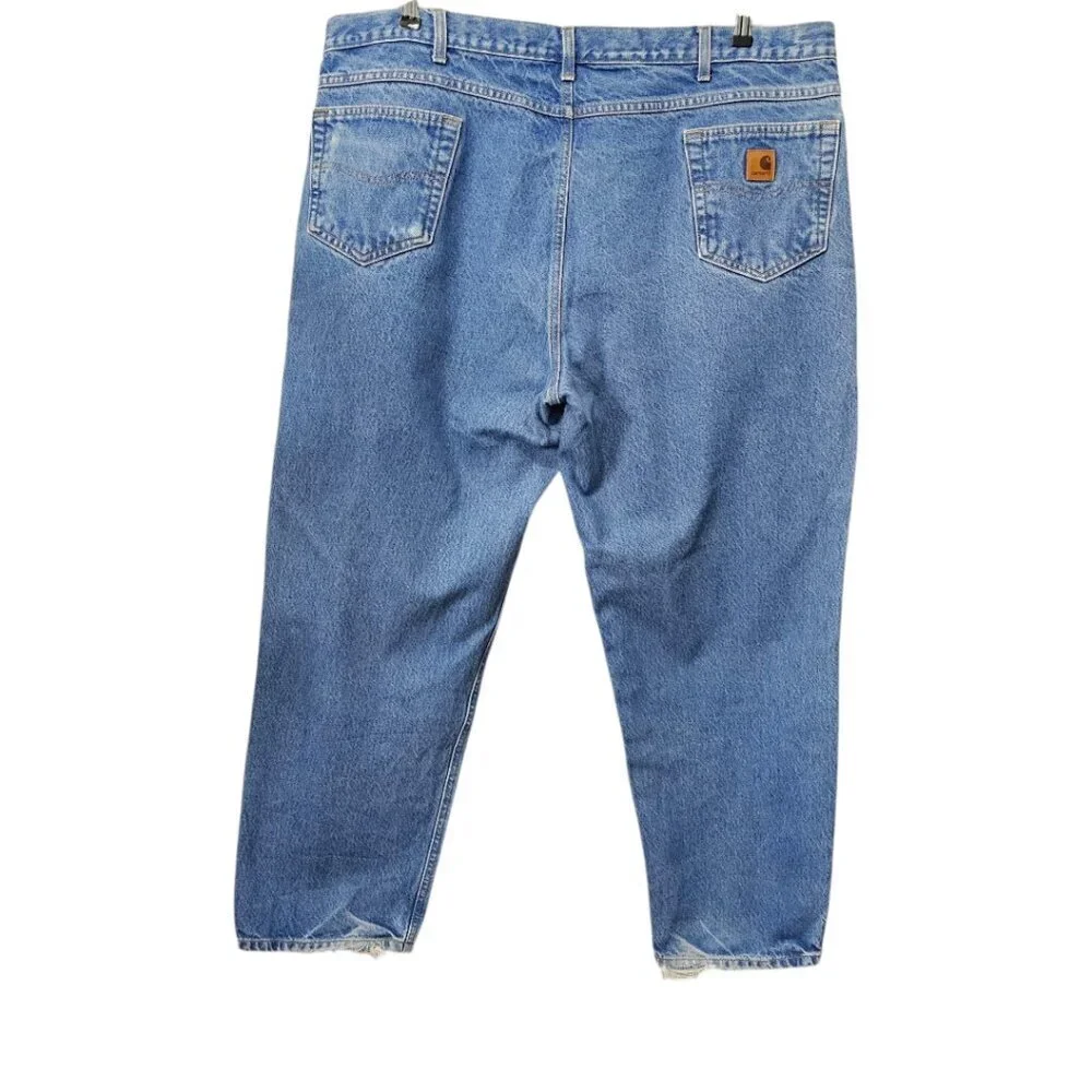 Carhartt Denim Relaxed Fit Straight Leg Cotton Blue Jeans